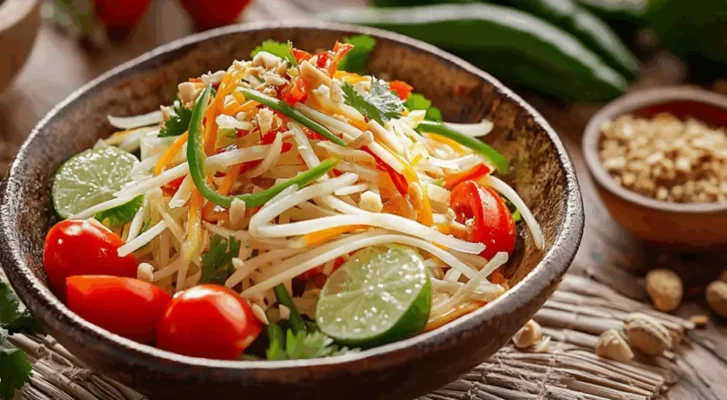 Tam-Mak-Hoong-Best-Street-Food-in-Laos